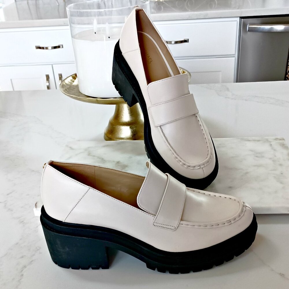 NWOB! Michael KORS ROCCO LUGG SOLE VEGAN LOAFERS